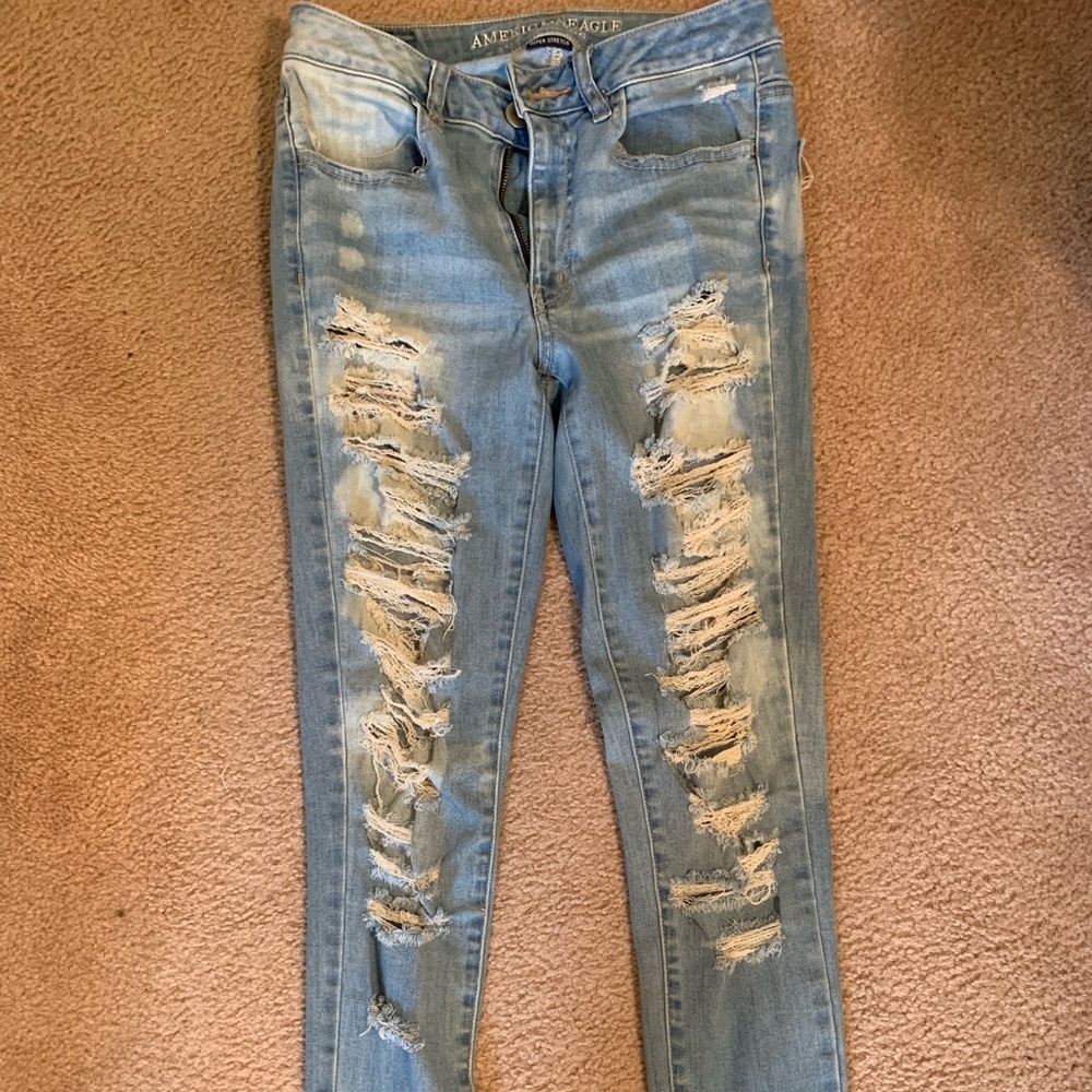 American Eagle ripped jeans